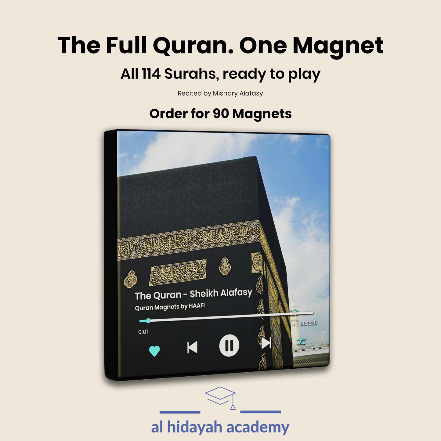90 Quran Magnets for Al Hidayah Academy